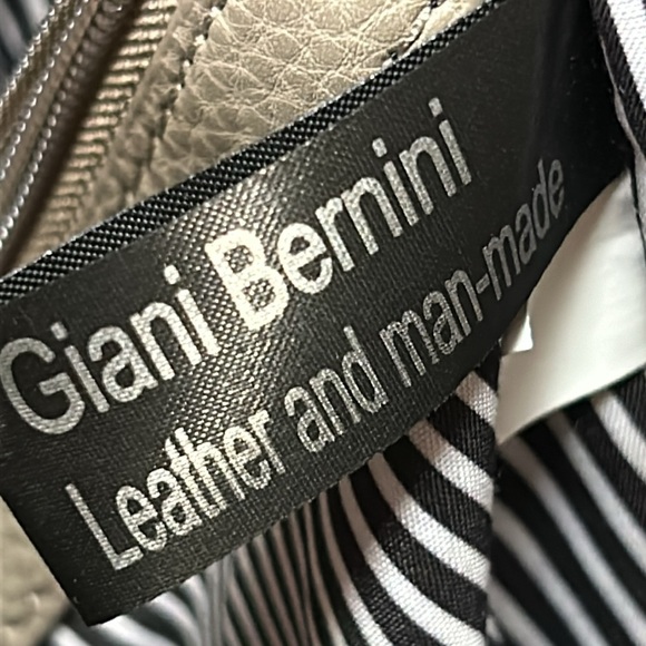 Taupe color leather tote.  Lots of pockets inside and out. - Picture 9 of 12